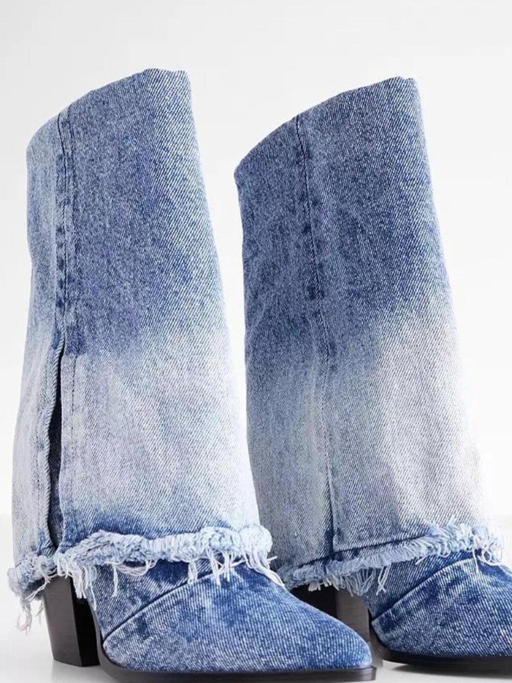 Steve Madden Denim Foldover Boots